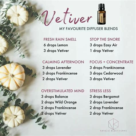 vetiver essential oil blends well with